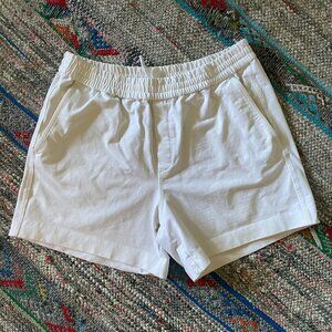 COS Men's Summer Elastic Cotton Shorts - Size Small - Beige